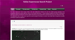 Desktop Screenshot of italiansupernovae.org